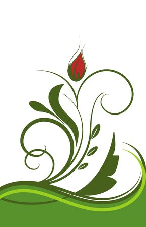 Vector floral ornamentのイラスト素材