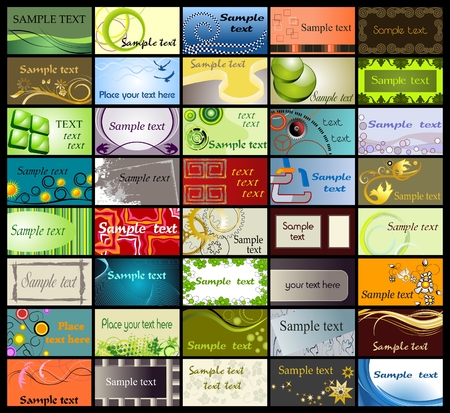 Business cards templates setのイラスト素材