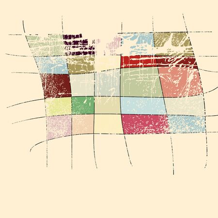 Grunge abstract background, retro colorsのイラスト素材
