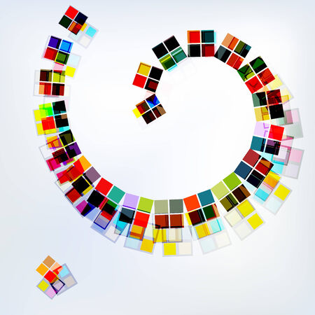 Abstract colorful spiral backgroundのイラスト素材