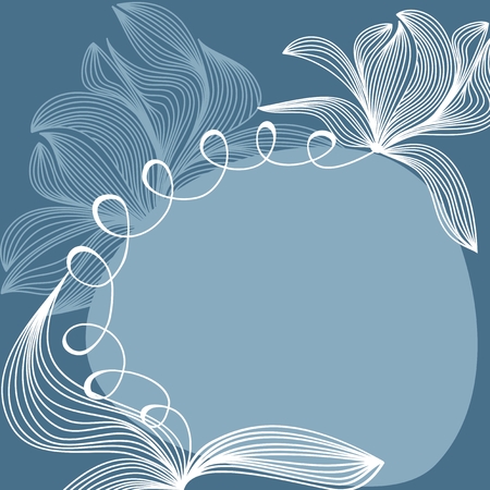 Floral background with space for textのイラスト素材