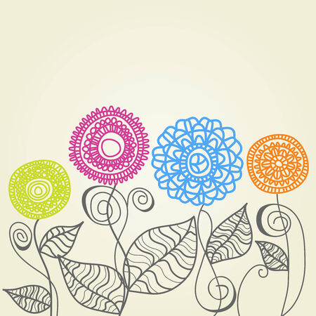 Floral backgroundのイラスト素材