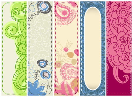 Spring bannersのイラスト素材