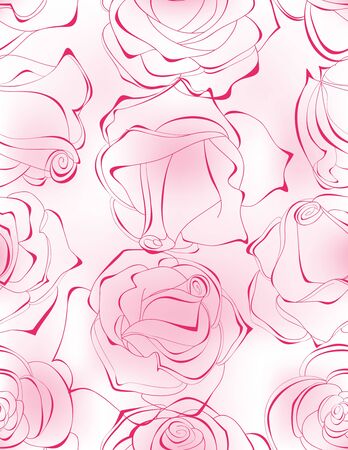 Roses seamless pattern のイラスト素材
