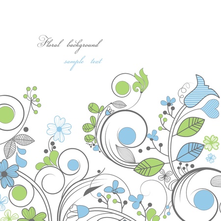 Vector floral border のイラスト素材
