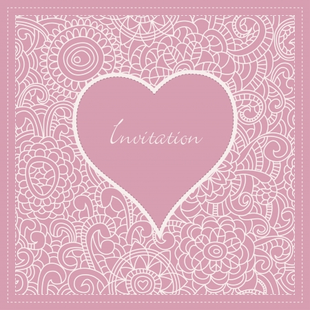 Romantic invitation のイラスト素材