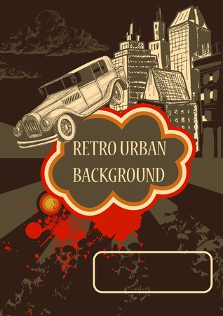 Retro background のイラスト素材