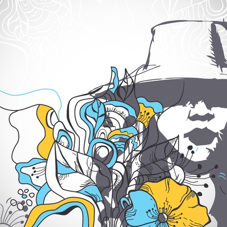 Fashion girl fantasyのイラスト素材