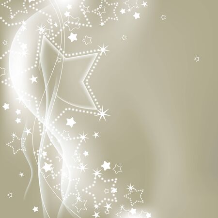 Christmas silver lights background のイラスト素材