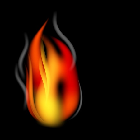 Fire and smoke background のイラスト素材