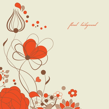 Love floral background のイラスト素材