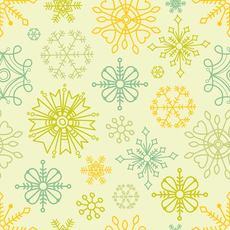 Snowflakes seamless patternのイラスト素材