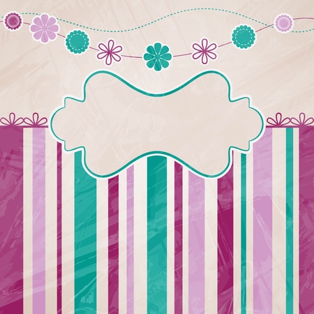 Vintage frame old paper textureのイラスト素材
