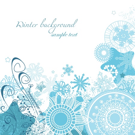 Vector winter background のイラスト素材