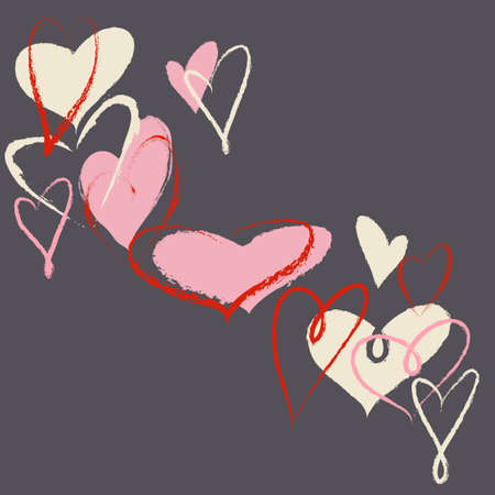 Hearts vector backgroundのイラスト素材