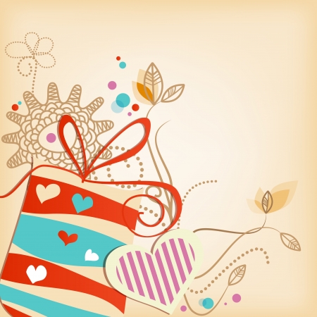 Gift vector background のイラスト素材