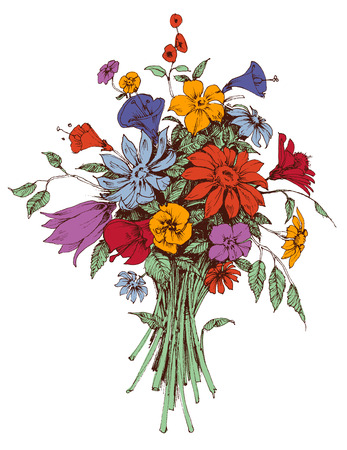 Floral bouquetのイラスト素材