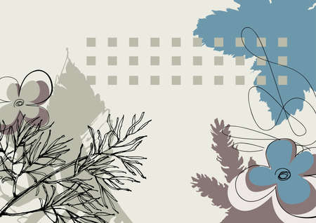 Nature abstract background, mint herbs and spices designのイラスト素材