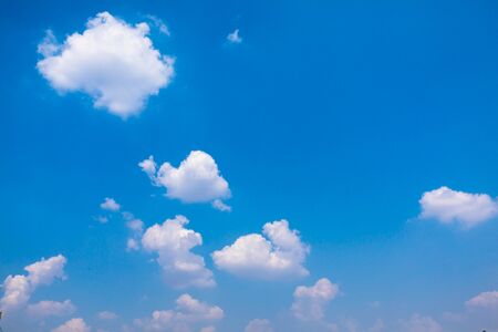 blu sky wiht  cloud  closeupの写真素材