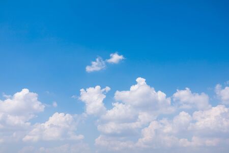 blu sky wiht  cloud  closeupの写真素材