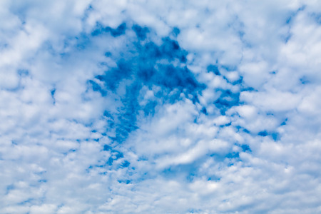 blu sky wiht cloud closeupの写真素材