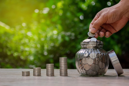 coins growth to profit concept business and investment
