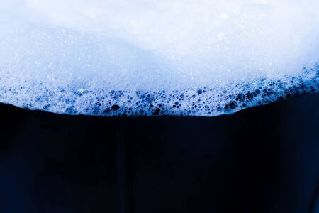 Bubbles foam white washing showerの写真素材