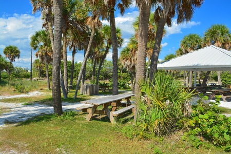 Boca Grande picnic parkの写真素材