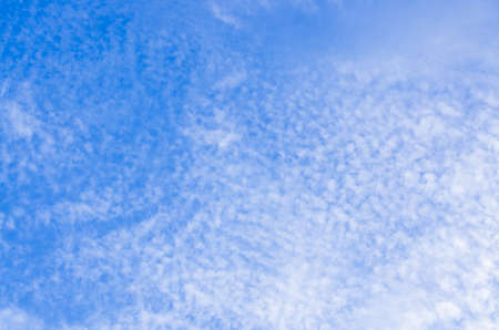 Cirrocumulus clouds in the blue sky