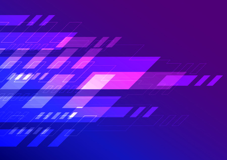 Abstract colorful geometrical shapes on gradient backgroundのイラスト素材
