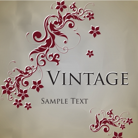 Vintage floral frame  Element for designのイラスト素材