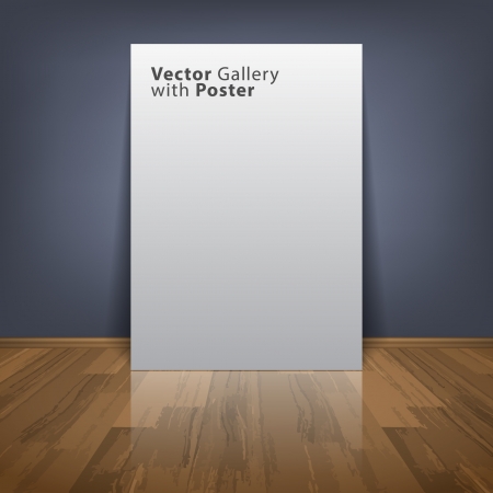 White Gallery Frame  Vector illustrationのイラスト素材