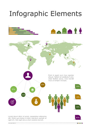 High quality business infographic elementsのイラスト素材