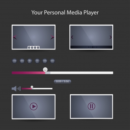 Video players for webのイラスト素材