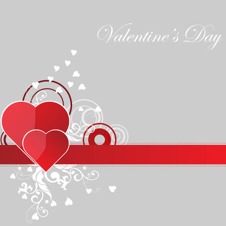 Heart from paper Valentines day cardのイラスト素材