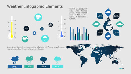 INFOGRAPHIC WATHERのイラスト素材