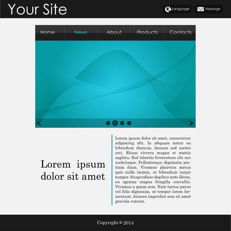 Template for websiteのイラスト素材