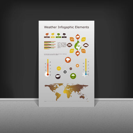 INFOGRAPHIC WATHERのイラスト素材