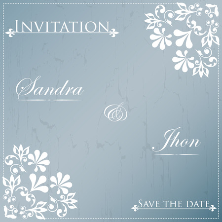 Set of wedding ornaments and decorative elementsのイラスト素材