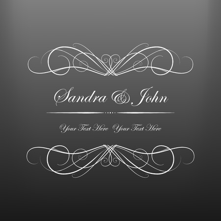 Wedding Vintage Invitation のイラスト素材