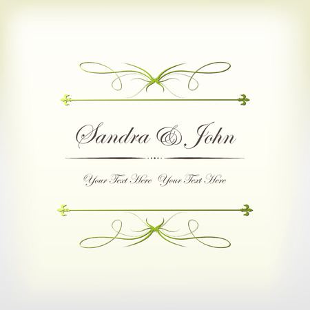 Wedding Vintage Invitation のイラスト素材