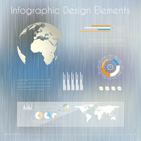 High quality business infographic elements のイラスト素材
