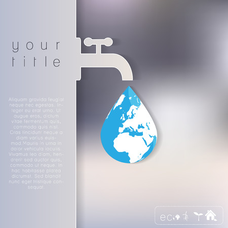 Abstract ecology business template. Vector illustration.のイラスト素材