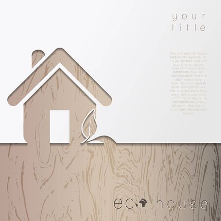 Eco House. Vector Conceptのイラスト素材