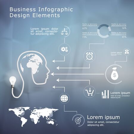 High quality business infographic elementsのイラスト素材