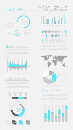 High quality business infographic elementsのイラスト素材