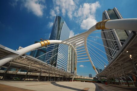 city blue sky thailandのeditorial素材