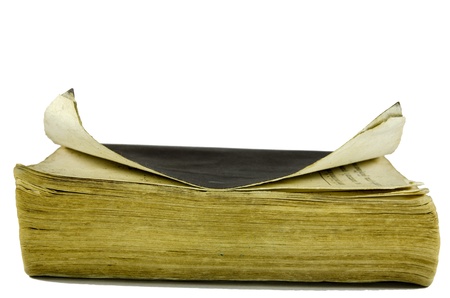 Old book white background ancientの写真素材