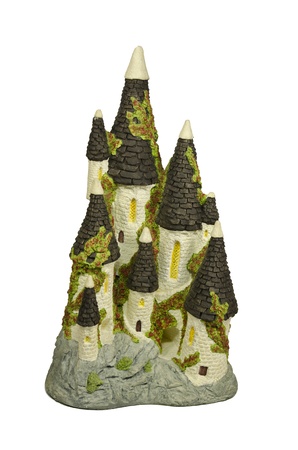 Model castle on a white backgroundの写真素材