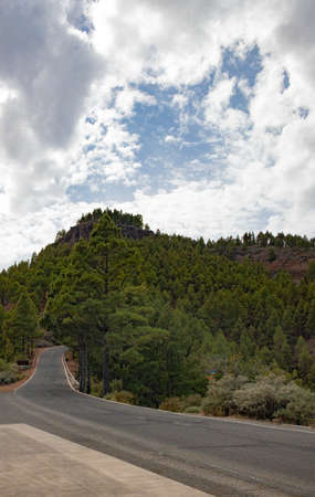 Road to the top of Gran Canaria, Canary Islands, Spainの写真素材